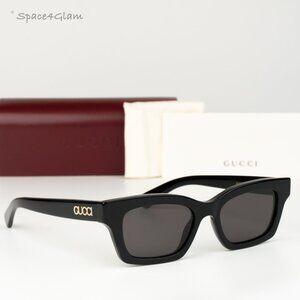 Gucci Women Sunglasses Black Grey Cat Eye GG1790S 001 NEW AUTHENTIC